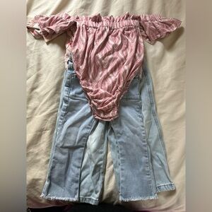 (2) Zara Jeans with Shirts (18-24 months)